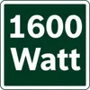 A green sign with white text indicating '1600 Watt'. Podgląd zdjęcia produktu