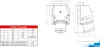 Fiche murale CEE Camping 3P 16A 230V IP44 Voir les images du produit 6