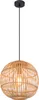 A single pendant light with a bamboo shade is shown against a white background. Produktbild-Vorschau