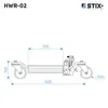 Hydraulický manévrovací vozík STIX HWR-02, 680 kg, Náhľad obrázku produktu 16