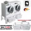 Stalowa podstawa pralki 126x54x32 cm do 2x150 kg z 2 Podgląd zdjęcia produktu 2