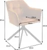 Design Stuhl LOFT senfgelb Samt drehbar Metallgestell Produktbild-Vorschau 15