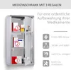 kleankin Medizinschrank Arzneischrank Erste-Hilfe-Schrank 3 Produktbild-Vorschau 6