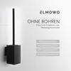 ELMOWO - Edelstahl Klobürste ohne Bohren in schwarz - Produktbild-Vorschau 2