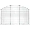 vidaXL Gabion avec arc surélevé 150x30x80/100 cm Fer Voir les images du produit 3