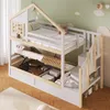 Łóżko piętrowe 90 x 200 cm z litego drewna sosnowego, łóżko Podgląd zdjęcia produktu 2