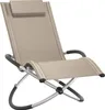 A studio shot of a beige lounge chair with a metal frame. Náhled obrázku produktu