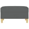 vidaXL Fußhocker Dunkelgrau 70x55x41 cm Stoff Produktbild-Vorschau 3