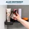 eluno Duschablage zum Kleben, Duschregal aus schwarzem Produktbild-Vorschau 5