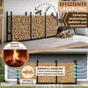 Kaminholzregal außen Metall verzinkt 335 x 25 x 115 cm Produktbild-Vorschau 4