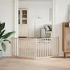 vidaXL 2 ks Skladacia brána pre psov 160 cm z masívneho Náhľad obrázku produktu 3
