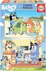 Educa Holzpuzzle Bluey 2x50 Teile Kinderpuzzle Produktbild-Vorschau 1