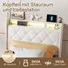 Łóżko tapicerowane ProximaX 90x200 cm z oświetleniem LED i Podgląd zdjęcia produktu 7