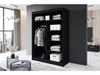 Easy4You P4 150 cm Schwarz/Weiß Schiebetüren Kleiderschrank Produktbild-Vorschau 4