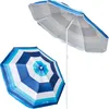 Two beach umbrellas, one open and one closed, against a white background. Náhled obrázku produktu