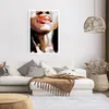 Poster - Poster ohne Rahmen - Öl Mund Frau - 61x91,5 cm - Produktbild-Vorschau 6