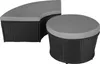 Bain de soleil rond modulable SANTORIN - noir Voir les images du produit 8