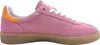 Side view of a pink sneaker. Voir les images du produit