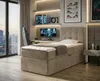 NORDELO Boxspringbett INCANTO 120x200 cm AMOR Velvet Taupe Produktbild-Vorschau 1