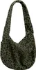 A green leopard print sling bag on a white background. Náhled obrázku produktu