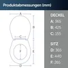 Ideal Standard - Universal, Universal ovaler WC-Sitz, Produktbild-Vorschau 7