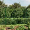 vidaXL Plot z drôteného pletiva so zemnými zásuvkami zelený Náhľad obrázku produktu 2
