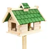 Vogelhaus Weiß Vogelfutterhaus aus Holz Vogelvilla Vögel Produktbild-Vorschau 6