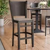 2er-Set ARMANDO | Gastro Barhocker | Leder | Holz | Produktbild-Vorschau 1