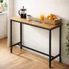 BEGRYF Barový stôl z kovu, čierny, dubový, 100 x 40 x 90 Náhľad obrázku produktu 5
