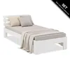 Homestyle4u Holzbett 90x200 mit Lattenrost Einzelbett Weiss Produktbild-Vorschau 20