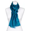 Seidenschal Halstuch Schal blau grün Petrol Seide 180x45cm Produktbild-Vorschau 2