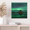 DEQORI Hybrid Leinwand Bild 50x50 cm 'Magischer Lichttanz' Produktbild-Vorschau 4