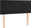 vidaXL Łóżko sprężynowe z materacem czarne 100x200 cm Podgląd zdjęcia produktu 5