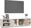 vidaXL TV-Schrank Weiß 156x40x40 cm Massivholz Kiefer Produktbild-Vorschau 4