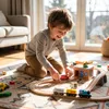 Malplay Elektrische houten treinset, 95 onderdelen: trein, Productafbeelding-voorbeeld 5