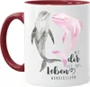Geschenk-Tasse Mit dir ist das Leben wunderschön Delfin Produktbild-Vorschau 2