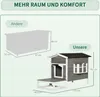 PawHut Katzenhaus aus Holz, Katzenhütte Outdoor Katzenhöhle Produktbild-Vorschau 7
