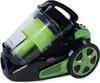 A black and green cyclonic vacuum cleaner is shown against a white background. Produktbild-Vorschau