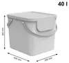 Rotho Wäschesortiersystem 40 L Albula aus Kunststoff - Produktbild-Vorschau 4