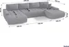 FEDVE Ecksofa Big Sofa Eckcouch mit Schlaffunktion DHAKA U Produktbild-Vorschau 7