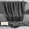 Kuscheldecke Strick OEKO-TEX 140x190 dunkelgrau - warme Produktbild-Vorschau 3