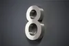Hausnummer Premium Edelstahl in 3D Design Arial H20cmxT3cm Produktbild-Vorschau 1