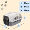 2x Hundebox Auto Rückbank Transportbox Katze Produktbild-Vorschau 2