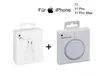 Two product boxes are shown side-by-side with a plus sign in between, indicating a bundle. Text above the boxes specifies compatibility with certain iPhone models. Podgląd zdjęcia produktu
