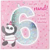 Číselná karta k 6. narodeninám s hudbou, rafinovaná Náhľad obrázku produktu 2