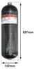 Réservoir de plongée, capacité 6,8L, haute pression 300 Voir les images du produit 5