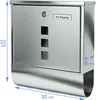 VERDA Briefkasten XL EDELSTAHL Wandbriefkasten Mailboxen Produktbild-Vorschau 4