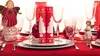 Sovie HOME Weihnachtsserviette White Tree in Rot aus Produktbild-Vorschau 2