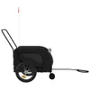 vidaXL Fahrradanhänger Hunde Schwarz Oxford-Gewebe und Produktbild-Vorschau 5