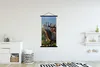 MuchoWow® Textilposter Hirsche - Wald - Nebel 90x180 cm mit Produktbild-Vorschau 2